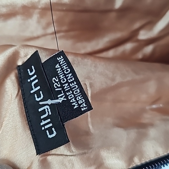 City Chic Navy Blue Elbow Length Sleeve Long Formal Evening Gown Sz:22 - Picture 14 of 16